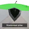 Палатка зимняя куб 2,0 х 2,0 х 2,1 м утепленная бело-зеленая Палатка зимняя куб 2,0 х 2,0 х 2,1 м утепленная бело-зеленая