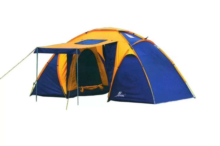 Палатка 4-х местная с тамбуром 450х220х200 см Палатка 4-х местная с тамбуром 450х220х200 см