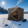 Палатка зимняя куб 2,2 х 2,2 х 2,3 м утепленная / осенний лес Палатка зимняя куб 2,2 х 2,2 х 2,3 м утепленная / осенний лес
