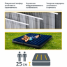 Матрас надувной Intex 183х203х25 см, двухместный Матрас надувной Intex 183х203х25 см, двухместный